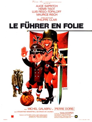 Le f&uuml;hrer en folie - French Movie Poster (thumbnail)