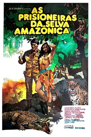 Prisioneiras da Selva Amaz&ocirc;nica - Brazilian Movie Poster (thumbnail)