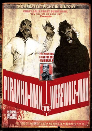 Piranha-Man vs. Werewolf Man: Howl of the Piranha - DVD movie cover (thumbnail)
