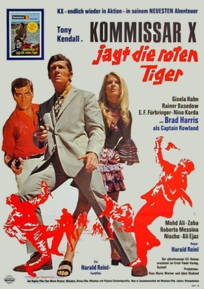 Kommissar X jagt die roten Tiger - German Movie Poster (thumbnail)