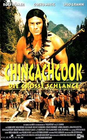 Chingachgook, die gro&szlig;e Schlange - German VHS movie cover (thumbnail)