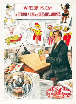 Winsor McCay, the Famous Cartoonist of the N.Y. Herald and His Moving Comics - French Movie Poster (thumbnail)