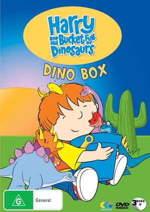 &quot;Harry and His Bucket Full of Dinosaurs&quot; - Australian DVD movie cover (thumbnail)