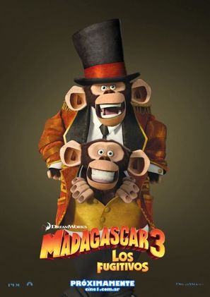 Madagascar 3: Europe&#039;s Most Wanted - Argentinian Movie Poster (thumbnail)