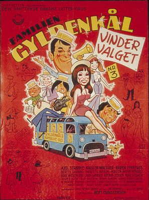 Familien Gyldenk&aring;l vinder valget - Danish Movie Poster (thumbnail)