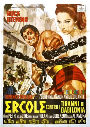 Ercole contro i tiranni di Babilonia - Italian Movie Poster (thumbnail)