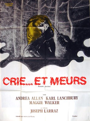 Scream... and Die! - French Movie Poster (thumbnail)