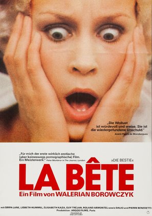 La b&ecirc;te - German Movie Poster (thumbnail)