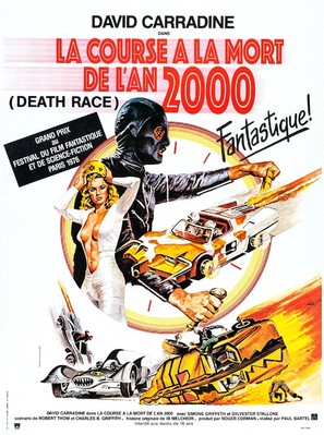 Death Race 2000 - French Movie Poster (thumbnail)