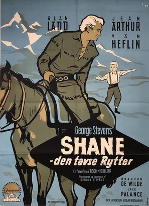 Shane - Danish Movie Poster (thumbnail)