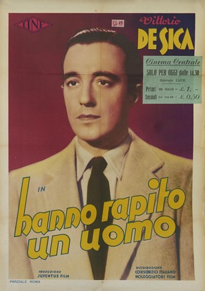 Hanno rapito un uomo - Italian Movie Poster (thumbnail)