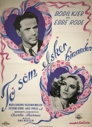 To som elsker hinanden - Danish Movie Poster (thumbnail)