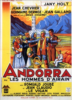 Andorra ou les hommes d&#039;Airain - French Movie Poster (thumbnail)
