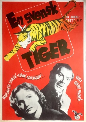 En svensk tiger - Swedish Movie Poster (thumbnail)