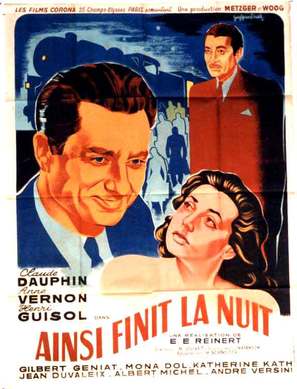 Ainsi finit la nuit - French Movie Poster (thumbnail)