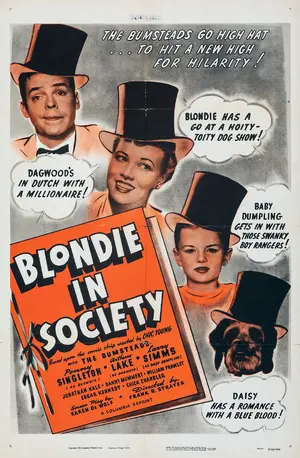 Blondie in Society Poster