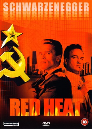 Red Heat - British DVD movie cover (thumbnail)