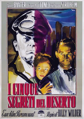 Five Graves to Cairo - Italian Movie Poster (thumbnail)