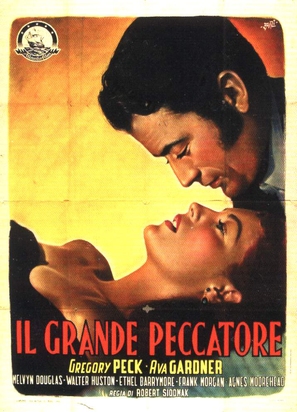 The Great Sinner - Italian Movie Poster (thumbnail)
