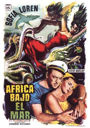 Africa sotto i mari - Spanish Movie Poster (thumbnail)