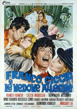 Franco, Ciccio e le vedove allegre - Italian Movie Poster (thumbnail)