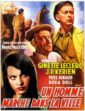 Un homme marche dans la ville - French Movie Poster (thumbnail)