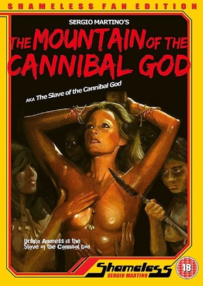 La montagna del dio cannibale - British DVD movie cover (thumbnail)