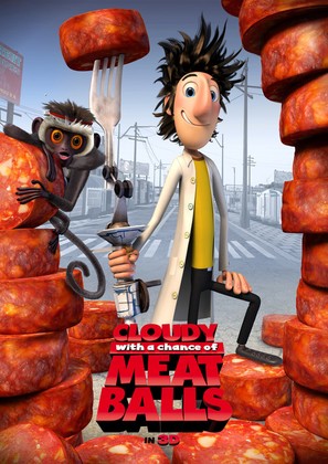 Cloudy with a Chance of Meatballs - Movie Poster (thumbnail)