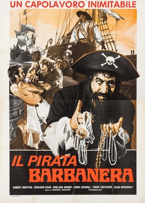 Blackbeard, the Pirate - Italian Movie Poster (thumbnail)