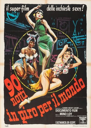 90 notti in giro per il mondo - Italian Movie Poster (thumbnail)