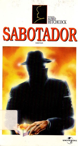 Saboteur - Brazilian VHS movie cover (thumbnail)