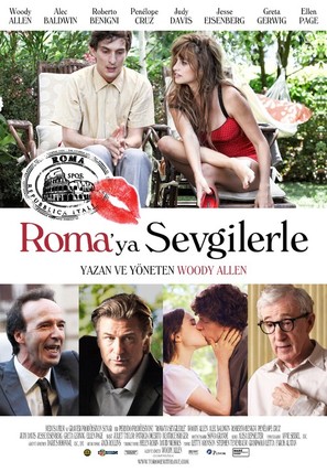 To Rome with Love - Turkish Movie Poster (thumbnail)