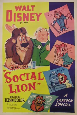 Social Lion Poster