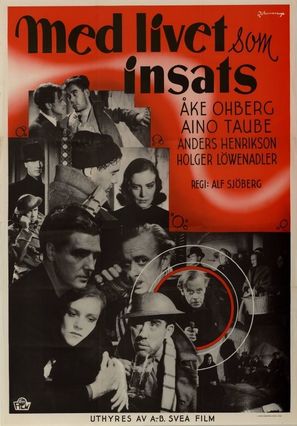Med livet som insats - Swedish Movie Poster (thumbnail)