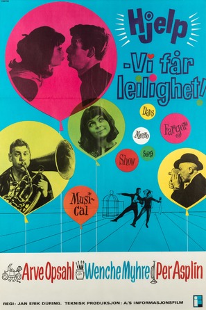 Hjelp - vi f&aring;r leilighet! - Norwegian Movie Poster (thumbnail)