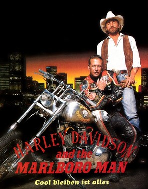 Harley Davidson and the Marlboro Man - German DVD movie cover (thumbnail)