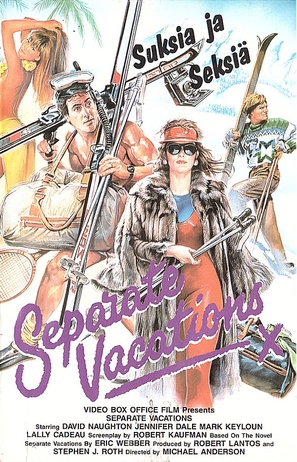 Separate Vacations - Finnish VHS movie cover (thumbnail)
