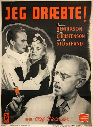 Jag dr&auml;pte - Danish Movie Poster (thumbnail)