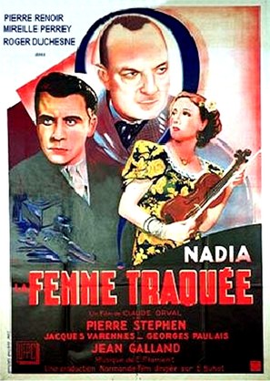 Nadia la femme traqu&eacute;e - French Movie Poster (thumbnail)