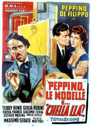 Peppino, le modelle e.... &#039;chella ll&agrave;&#039; - Italian Movie Poster (thumbnail)