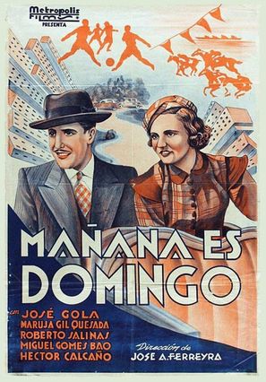 Ma&ntilde;ana es domingo - Argentinian Movie Poster (thumbnail)