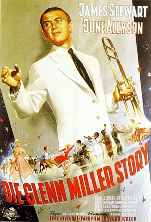 The Glenn Miller Story - German Movie Poster (thumbnail)