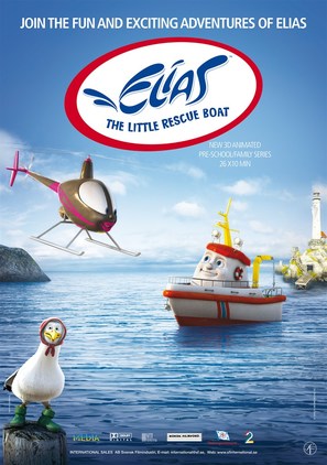 &quot;Elias: The Little Rescue Boat&quot; - Norwegian Movie Poster (thumbnail)