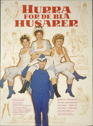 Hurra for de bl&aring; husarer - Danish Movie Poster (thumbnail)