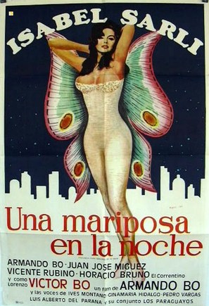 Una mariposa en la noche - Argentinian Movie Poster (thumbnail)