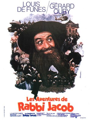 Les aventures de Rabbi Jacob - French Movie Poster (thumbnail)