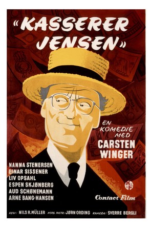 Kasserer Jensen - Norwegian Movie Poster (thumbnail)