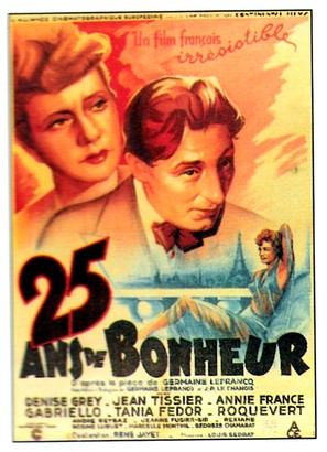 Vingt-cinq ans de bonheur - French Movie Poster (thumbnail)