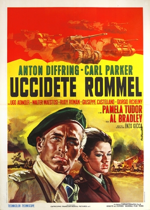 Uccidete Rommel - Italian Movie Poster (thumbnail)