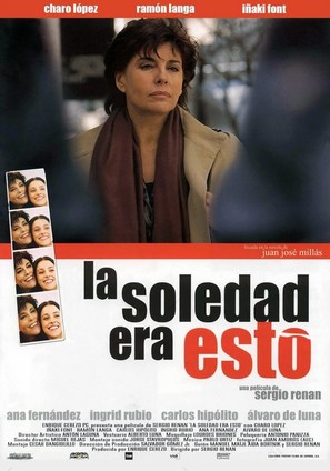 La soledad era esto - Spanish Movie Poster (thumbnail)